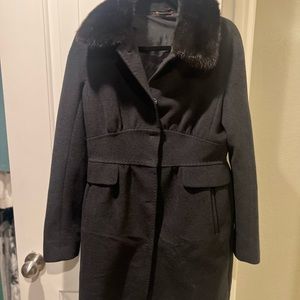 Vintage Maxamara wool and rabbit coat